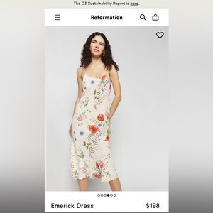 Reformation Emerick Dress XS SOLD OUT